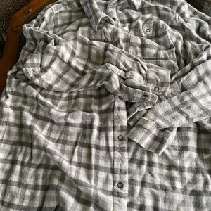 CJ Banks Gray Casual Button Down Shirt